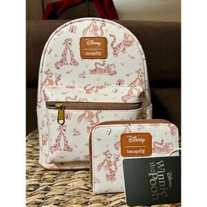 Loungefly Disney Winnie The Pooh Tigger Butterfly Mini Backpack Wallet